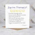 Personalised Equine Therapist Thank You Card, Horse Massage Therapist Card, Funny Equestrian Thank You Gift (P00269) - Default Title (P00269)