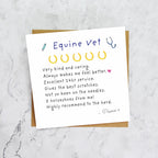 Personalised Equine Vet Thank You Card, Funny Horse Vet Review Card, Equestrian Veterinary Thank You Gift, Horse Vet Card (P00270) - Default Title (P00270)