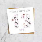 Personalised 13th Birthday Dressage Card, Custom Name Equestrian Card, Age 13 Horse Lover Birthday Card, Riding Gift For Girl (P00282) - Default Title (P00282)