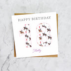 Personalised 18th Birthday Dressage Card, Custom Name Equestrian Card, Age 18 Horse Lover Birthday Card, Riding Gift For Girl (P00284) - Default Title (P00284)