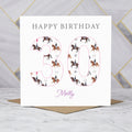 Personalised 30th Birthday Dressage Card, Custom Name Equestrian Birthday Card, Age 30 Horse Lover Card, Riding Gift for Her (P00285) - Default Title (P00285)