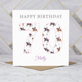 Personalised 70th Birthday Dressage Card, Custom Name Equestrian Birthday Card, Age 70 Horse Lover Card, Riding Gift for Her (P00289) - Default Title (P00289)