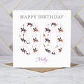 Personalised 90th Birthday Dressage Card, Custom Name Equestrian Birthday Card, Age 90 Horse Lover Card, Riding Gift for Her (P00291) - Default Title (P00291)