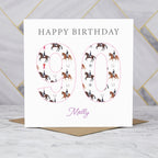 Personalised 90th Birthday Dressage Card, Custom Name Equestrian Birthday Card, Age 90 Horse Lover Card, Riding Gift for Her (P00291) - Default Title (P00291)