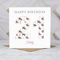 Personalised 21st Birthday Dressage Card, Custom Name Equestrian Birthday Card, Age 21 Horse Lover Card, Riding Gift for Her (P00292) - Default Title (P00292)