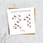 Personalised 21st Birthday Dressage Card, Custom Name Equestrian Birthday Card, Age 21 Horse Lover Card, Riding Gift for Her (P00292) - Default Title (P00292)