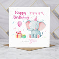 Gran Birthday Card, Cute Elephant Birthday Card, To A Special Gran, Kids Animal Birthday, Granddaughter Grandson Card (S00006) - Blank Inside - Sent To You (S00006)