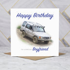 Land Rover Discovery Birthday Card For Boyfriend, Personalised Off Road 4x4 Enthusiast Greeting Card For Him, Special Birthday (S00138) - Blank Inside - Sent To You (S00138)