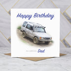 Land Rover Discovery Birthday Card For Dad, Personalised Off Road 4x4 Enthusiast Greeting Card For Him, Special Birthday (S00141) - Blank Inside - Sent To You (S00141)