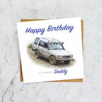 Land Rover Discovery Birthday Card For Daddy, Personalised Off Road 4x4 Enthusiast Greeting Card For Him, Special Birthday (S00142) - Blank Inside - Sent To You (S00142)