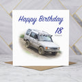 18th Birthday Card For Him, Land Rover Discovery Card, Off Road 4x4 Birthday Card, Age 18 Birthday (S00151) - Blank Inside - Sent To You (S00151)