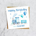 Birthday Card For Grandad, Train Birthday Card For Boys, Watercolour Steam Train Card, Kid's Birthday Card (S00169) - Blank Inside - Sent To You (S00169)