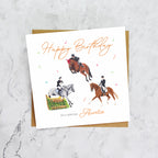 Auntie Eventing Birthday Card, Horse Trials Birthday Card, Equestrian Greeting Card For Horse Rider (S00215) - Blank Inside - Sent To You (S00215)