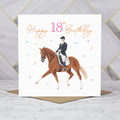 18th Birthday Card For Dressage Rider, Horse Birthday Card Age 18, Equestrian Card For Horse Loving Girl (S00258) - Blank Inside - Sent To You (S00258)