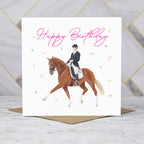 Dressage Birthday Card For Horse Lover, Equestrian Birthday Card, Horse Riding Greeting Card For Rider (S00272) - Blank Inside - Sent To You (S00272)