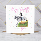 Gran Birthday Card For Horse Lover, Cross Country Eventing Horse Birthday Card, Equestrian Greeting Card (S00276) - Blank Inside - Sent To You (S00276)