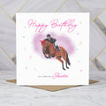 Auntie Birthday Card For Horse Lover, Show Jumping Horse Birthday Card, Equestrian Greeting Card (S00308) - Blank Inside - Sent To You (S00308)