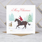 Hunting Christmas Card, Horse Riding Christmas Card, Equestrian Xmas Card, Horse Lover Card, Countryside Christmas Card (S00567) - Blank Inside - Sent To You (S00567)
