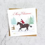 Hunting Christmas Card, Horse Riding Christmas Card, Equestrian Xmas Card, Horse Lover Card, Countryside Christmas Card (S00567) - Blank Inside - Sent To You (S00567)