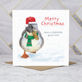 Funny Duck Christmas Card, Quacking Christmas Card, Duck Lover Xmas Card, Festive Duck Card, Animal Christmas Card (S00568) - Blank Inside - Sent To You (S00568)