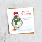 Funny Duck Christmas Card, Quacking Christmas Card, Duck Lover Xmas Card, Festive Duck Card, Animal Christmas Card (S00568) - Blank Inside - Sent To You (S00568)