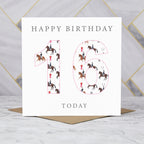 16th Birthday Horse Riding Card, Equestrian Dressage Birthday Card For Girl, Age 16 Horse Card, Teen Horse Lover Birthday Gift (S00589) - Blank Inside - Sent To You (S00589)