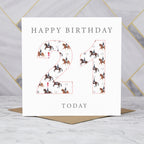 21st Birthday Horse Riding Card, Equestrian Birthday Card, Age 21 Horse Card, Horse Lover 21st Birthday Card, Dressage Gift (S00591) - Blank Inside - Sent To You (S00591)