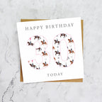 30th Birthday Horse Riding Card, Equestrian Birthday Card, Age 30 Horse Card, Horse Lover 30th Birthday Card, Dressage Gift (S00592) - Blank Inside - Sent To You (S00592)