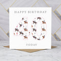 40th Birthday Horse Riding Card, Equestrian Birthday Card, Age 40 Horse Card, Horse Lover 40th Birthday Card, Dressage Gift (S00593) - Blank Inside - Sent To You (S00593)