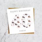 40th Birthday Horse Riding Card, Equestrian Birthday Card, Age 40 Horse Card, Horse Lover 40th Birthday Card, Dressage Gift (S00593) - Blank Inside - Sent To You (S00593)