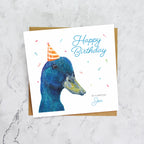 Son Duck Birthday Card, Cute Duck Card, Birthday Card For Son, Animal Lover Card, Duck Lover Birthday Card (S00617) - Blank Inside - Sent To You (S00617)