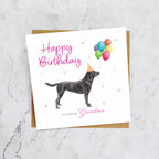 Grandma Labrador Birthday Card, Black Lab Birthday Card, Dog Lover Card, Labrador Birthday Card, Special Grandma Card (S00635) - Blank Inside - Sent To You (S00635)