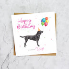 Wife Labrador Birthday Card, Black Lab Birthday Card, Dog Lover Card, Labrador Birthday Card, Special Wife Card (S00643) - Blank Inside - Sent To You (S00643)