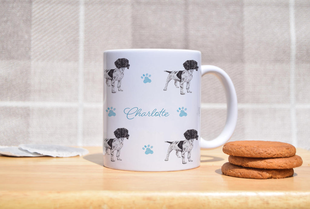 Personalised Springer Spaniel Mug- Custom Dog Name Mug- Spaniel Gift- Dog Lover Mug- Paw Print Mug- Pet Owner Gift
