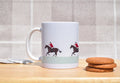 Equestrian Mug- Horse Rider Cup- Hunting Scene Gift- Hunt master Decor-Rural Lifestyle Present- Riding Coffee Design