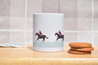 Equestrian Mug- Horse Rider Cup- Hunting Scene Gift- Hunt master Decor-Rural Lifestyle Present- Riding Coffee Design